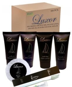 Luxor All-in-One Hotel Amenities Kit (300 pcs) | Eco-Friendly Toiletries Set with 30ml Shampoo, Conditioner, Bath Gel, Body Lotion, 20g Soap & Dental Kit | Travel, Hotel & Guest Bathroom Supplies