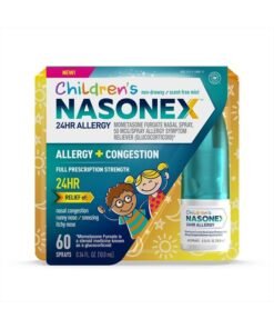 NASONEX Children's 24HR Allergy Nasal Spray, Non-Drowsy Relief for Kids, Full Prescription Strength - 60 Spray