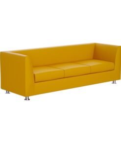 Mahmayi 679 Three Seater PU Sofa - Yellow