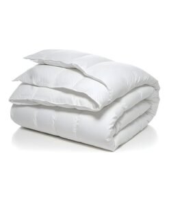 Rahalife Lightweight King Duvet 220×240 cm – 65 GSM Soft Microfiber Cover, 250 GSM Fibre Fill, Breathable Everyday Comforter - Microfiber White