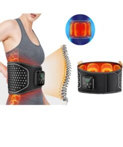 Smart Waist Massager With Heating Function, Touch Screen Waist Massager With Airbag And Vibration Function, Wireless, Timed, Built In Battery Long Battery Iife Back Massage, 4-Level Pressure, 5-Temperature Airbag Belt, Relieve Waist And Back Muscle Pain.