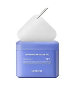 MEDIHEAL Watermide Moisture Pad - Square Cotton Facial Toner Pads with Icelandic Glacial Water - Improve Skin Temperature, Hydrating to Dry, Puffy, Coarse Skin -Vegan Eco Silk,100 Pads
