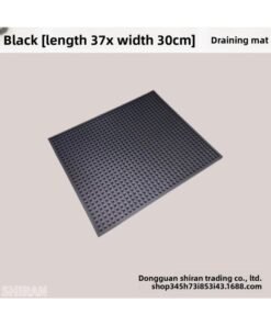 PVC Bar Mat Black Soft Rubber Bar Mat Milk Tea Shop Counter Drain Mat Cross-border Hotel Supplies
