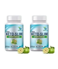 VEDAPURE Keto Slim Supports Weight Loss 60 Capsules, pack of 2