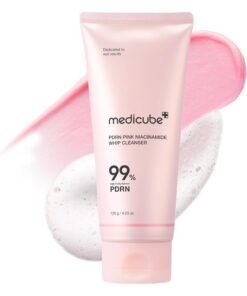 Medicube PDRN Pink Niacinamide Cleanser 120g, Gentle Hydrating Face Wash for Sensitive Skin, Barrier Repair & Brightening Cleanser with PDRN Technology and Niacinamide, Non Stripping Daily Facial Cleanser