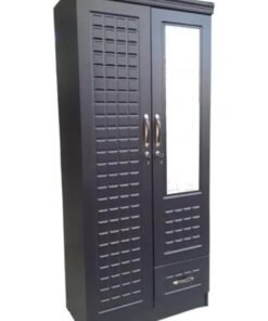 SULSHA 2 Door Wooden Wardrobe Cabinet Cupboard Engineered Wood Perfect Modern Stylish Heavy Duty