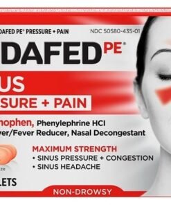 Sudafed Sinus Pressure + Pain Non-Drowsy 24 Tablets
