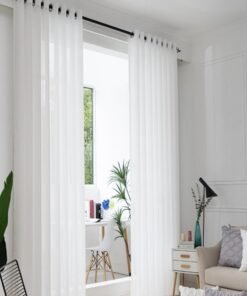 Golden Homee White Sheer Curtain For Living Room 1 Piece