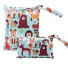 Little tots 2pcs Wet Bags, Diaper Bags Assorted