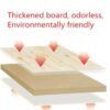 Foldable Table, Portable Camping Table Wooden Square Desk Simple Design, Multifunctional Folding Table Lunch Table, Space Saving Stable and Durable, for Camping Dining Garden Picnic Coffee (Black 60*40cm)