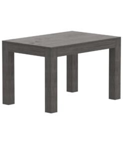 Mahmayi Modern Wooden 4-Seater Dining Table Only - Stylish Grey Brown Whiteriver Oak Finish for Kitchen, Dining Room, Living Room