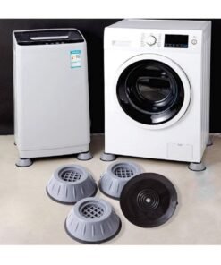 4 Pcs Universal Washing Machine Stand Base, Anti-Vibration Pads for Washer, Fridge, Furniture.