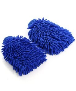 Car Cleaning Gloves Car Wash Mitts Soft Double Sided Car Cleaning Glove Blue