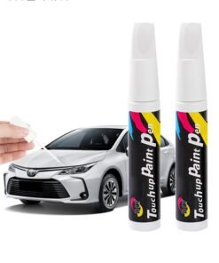 Motim 2 Packs Touch Up Paint for Cars, White Car Paint Scratch Repair, Two-In-One Car Touch Up Paint Fill Paint Pen, Quick & Easy Solution to Repair Minor Automotive Scratches 0.7 fl oz