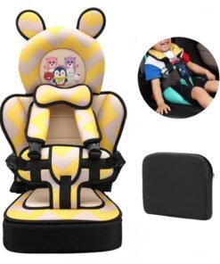 XiuWoo Lightweight Portable Baby Booster Car Seat, Travel Car Seat, Children's car seat Cushion, Car Seat Pad, Travel Car Seat Accessories with Seat Belt and Booster Seat Pad for Car, Stroller