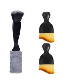 HOMESTAR 3 PCS Car Interior Detail Dust Brush,Soft Car Interior Detailing Kit Tools,Dash Duster Brush for Auto,Truck,SUV,RV Interior Cleaning
