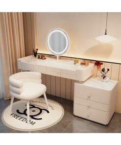 keke Elegant and Efficient Smart Dressing Table for Contemporary Living Spaces with LED Mirror