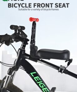 Alternative view of GROIC Child Bike Seat, Kids Bike Seat with Handlebar Attachment, Detachable Front Mounted Child Bicycle Seats with Foot Pedals for  Children from 1 to 8 Years Old, Suitable for Square Tube Bicycles