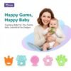 Momeasy EVA Water Filled Teether – Assorted Shapes, Baby Teething Toy 45507N