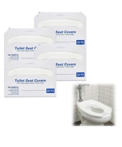 Y&D 1000 Pack Disposable Toilet Seat Covers Protectors, Flushable Liners for Bathroom Kids Pregnant Travel Hospital Public Hotel, 14 x 16 Inch