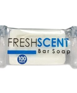 Freshscent 10 oz Bar Soap 100 Pack Hotel Travel Size Individually Wrapped Vegetable Based Bulk Amenities and Toiletries for Hospitality