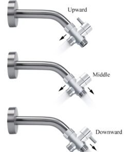 Cool Baby 3 Way Shower Diverter Valve,Solid Brass Shower Arm Diverter Valve ,for Hand Held Shower Head ,and Fixed Spray Head,G1/2 Bathroom Universal Shower System Replacement Part. - Image 3