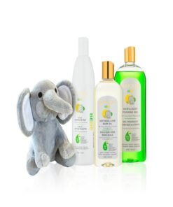 MAKARI Baby Skin Care Set | 2-In-1 Cleansing Milk, Hair & Body Foaming Gel & Calming Oil | Gentle Baby Essentials for Newborn and Up, Hypoallergenic, No Paraben Skincare for Delicate, Sensitive Skin