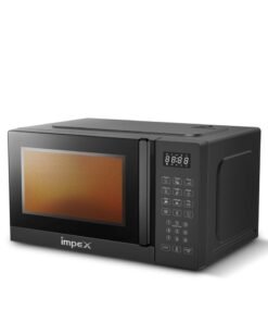 Impex 20L Digital Microwave Oven (MO 8101ADB) | 700W Power | 8 Preset Menus | 10 Power Levels | Child Safety Lock | Defrost Function | 99-Min Timer | Push Button Door | 255mm Glass Turntable | 2-Year Warranty | Compact & Efficient Kitchen Appliance 20 L 700 W MO 8101ADB Black 20 L 700 W MO 8101ADB Black
