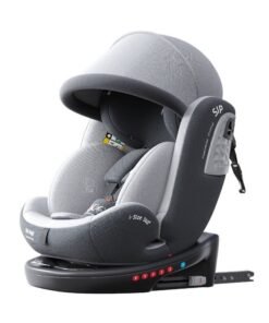 Heekin 360 Swivel i-Size Baby Car Seat with ISOFIX, for Newborn to 12 Years Old (40-150cm), Group 0+/1/2/3, Rear Facing with 5 Recline Positions