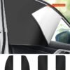 DUNISO 4Pcs Magnetic Car Window Sunshade Cover for Summer UV Protection, Foldable Heat Insulation Board, Heat And Sun Protection, Used for Side Window Front And Rear Windshields, Universal For Cars, Suvs, Trucks