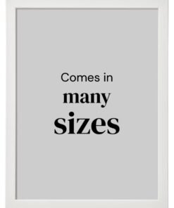 FISKBO Wall Picture Frame, Wall Hanging Photo Frame, Mounted Frame for Home, Office (Plastic & Fibreboard) White 30 x 40 cm