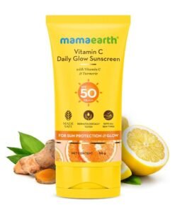Mamaearth Daily Glow Sunscreen SPF 50 Vitamin C & Turmeric For Sun Protection & Glow 50gm