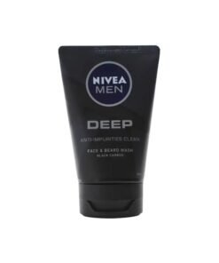 Nivea Men Deep Anti-Impurities Clean Face and Beard Wash with Black Carbon- 100ml