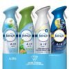 febreze 4-Piece Air Refresher In 4 Variety of Linen & Sky, Original Gin, Fresh Lemon/Kitchen, Ocean 4x250mL