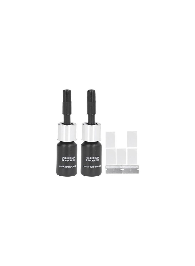 RATSAW 2Pcs Windshield Repair Liquid Kit Resin Car Windshield Crack Repair Tool Glass Repair Fluid Scratch Windshield Chip Cracks Repair Kit