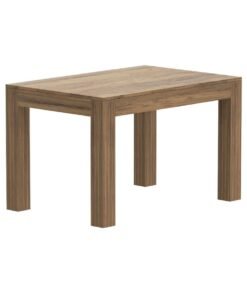 Mahmayi Modern Wooden 4-Seater Dining Table Only - Stylish Vintage Santa Fe Oak Finish for Kitchen, Dining Room, Living Room