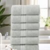 Donetella 6-Pcs Hand Towel Set (40x70 cm) – 100% Combed Cotton 600 GSM | Quick Dry, Ultra-Absorbent, Thick & Plush | Ideal for Spa, Gym, Hotel & Everyday Luxury