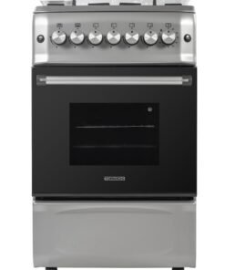 Tornado 50x55cm Freestanding Cooker, Full Gas Cooking Range with 4 Burners, Automatic Ignition & full Safety, Cast Iron Pan Support, Stainless Steel Finish, Separate Knob, Turkey, 5T40BBS2W01AE 5T40BBS2W01AE Stainless steel
