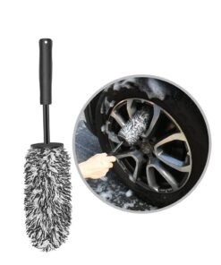Premium Soft Wheel Brush for Cars, Motorcycles, and Bicycles - Non-Metal Detailing Brush for Safe and Effective Cleaning of Alloy Wheels and Rims, Large Size for Easy Use.
