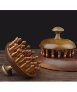 ROOMTONE Sandalwood Hair Massage Comb, Head Massage, Head Painful Release, Meridian brush, Full body available, 7.7 cm x 6.5 cm, healthy gift
