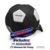 Kickerball - Curve and Swerve Soccer Ball/Football Toy - Kick Like The Pros, Great Gift for Boys and Girls - Perfect for Outdoor & Indoor Match or Game, Glow in the Dark