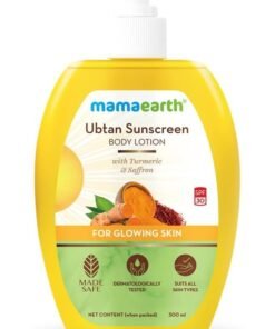 Mamaearth Ubtan Sunscreen Body Lotion Spf 30 With Turmeric And Saffron For Glowing Skin 300 Ml