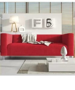 Wooden Twist Style Rectangular 3 Seater Modern Sofa