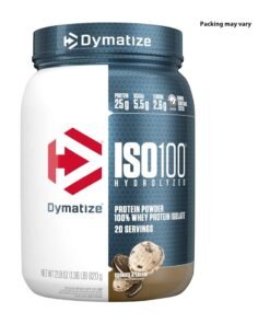 Dymatize Iso 100 20 Serving Cookies And Cream 1.36 Lb