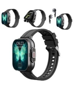D8 2-in-1 Smart Watch with Wireless Bluetooth Headset | Calling Smart Watch for Men & Women | Health Monitoring Wrist Watch with Built-In Earbud