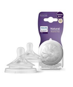 Alternative view of Philips Avent Natural Response Bottle Teat - 2 x Baby Bottle Flow 5 Teats for Babies Aged 6+ Months, BPA Free (Model SCY965/02)