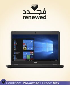 DELL Renewed - Latitude 5480 Laptop With 14-Inch Display,Intel Core i5 Processor/7th Gen//Dual Core/8GB RAM/256GB SSD/Intel HD Graphics 620/Windows 10 English Black