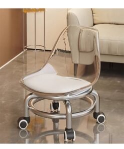 Low Stools, Roller Stools, Movable Universal Roller Small Seats, Ergonomically Designed Angled Low Chairs With Backrests For Lumbar Support