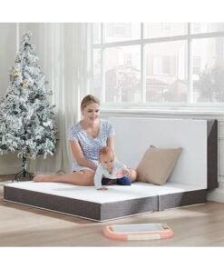 Alternative view of Harmony Home Tri-Fold Foam Mattress with Storage Cover - 90 x 180 x 14 cm