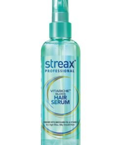Streax Professional Vitariche Gloss Hair Serum - Controls Frizz & Enhances Shine for a Sleek, Polished Look with Macadamia Oil & Vitamin E (100 ml)